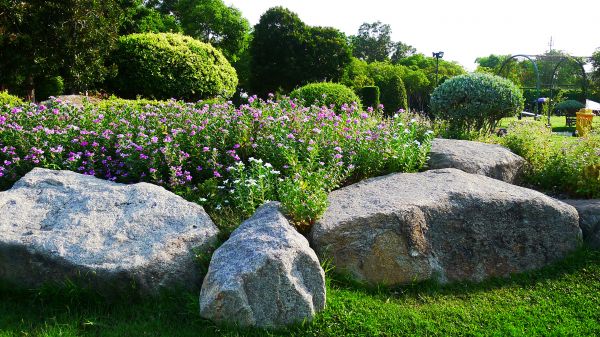 Boulder Landscaping in Parrish