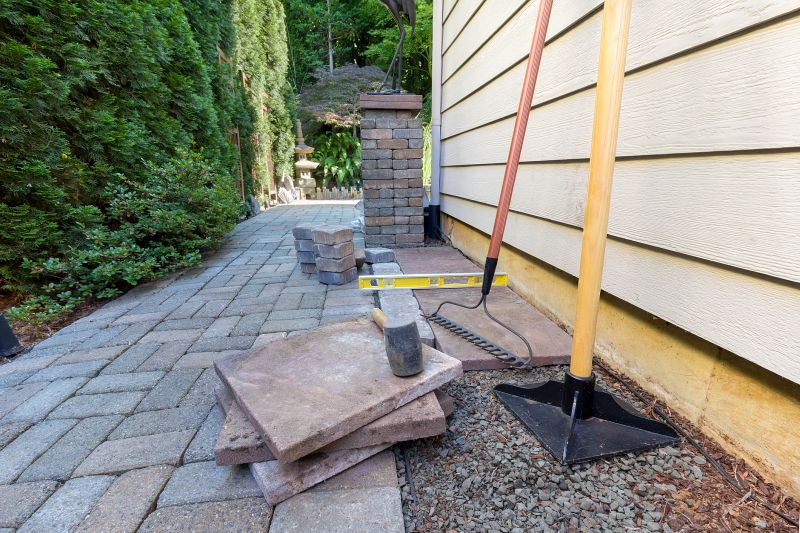 Paver Patio in Progress
